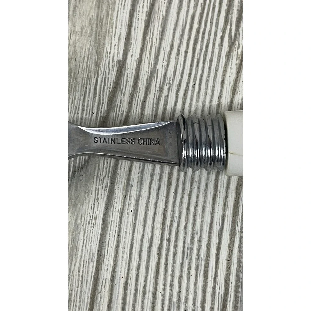 Corelle Flatware Soup Spoon Calloway GREEN IVY Stainless Replacement Lot of 2
